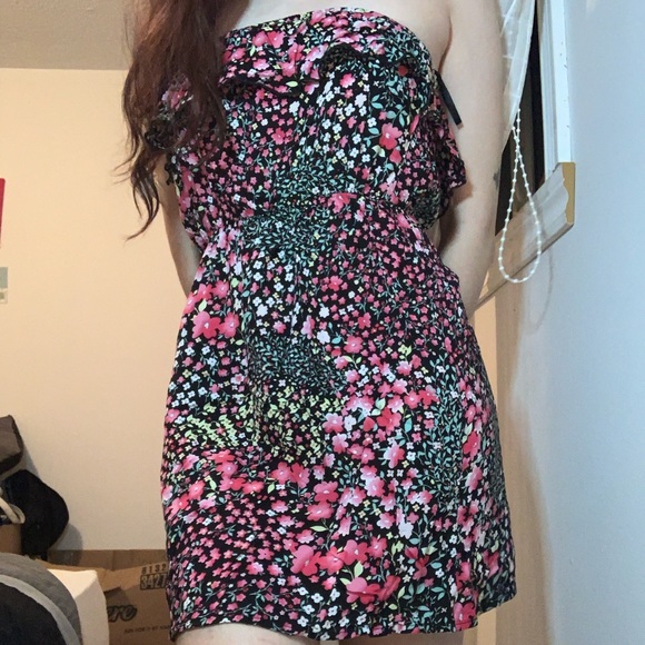 Floral strapless dress - Picture 6 of 8